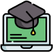 Online learning icon